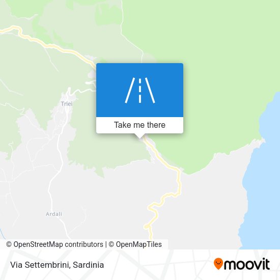 Via Settembrini map