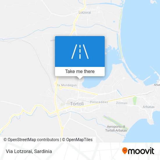 Via Lotzorai map