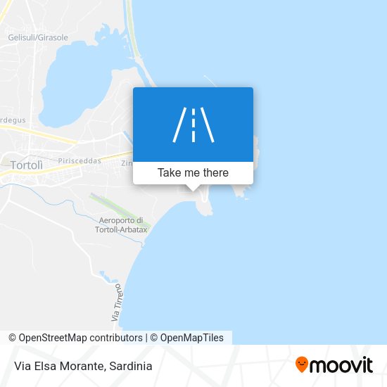 Via Elsa Morante map