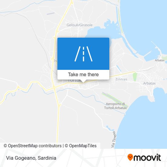 Via Gogeano map