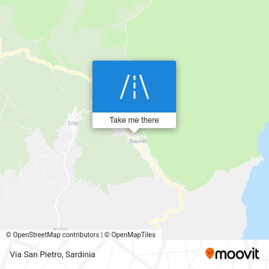 Via San Pietro map