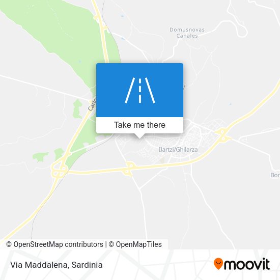 Via Maddalena map