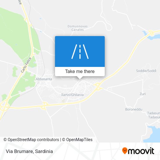 Via Brumare map
