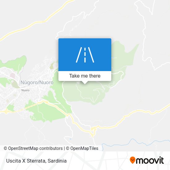 Uscita X Sterrata map