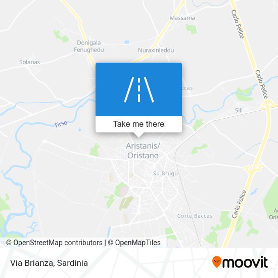 Via Brianza map
