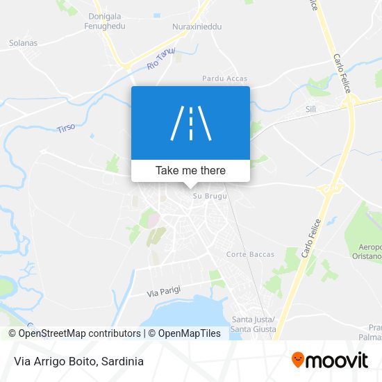 Via Arrigo Boito map