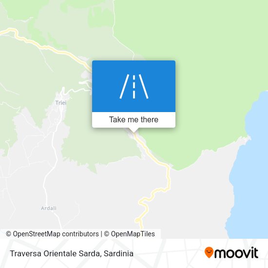 Traversa Orientale Sarda map