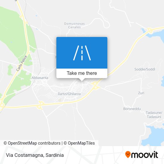 Via Costamagna map