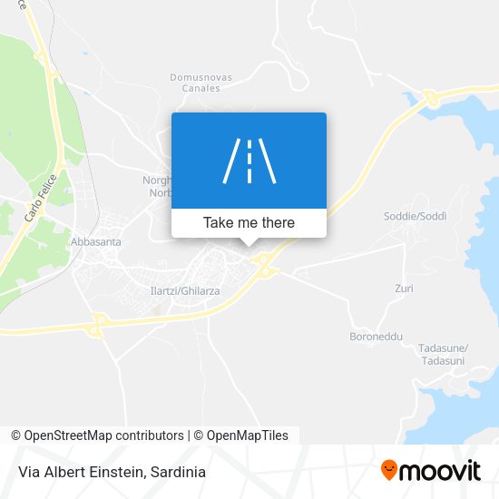 Via Albert Einstein map