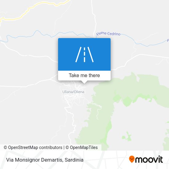 Via Monsignor Demartis map