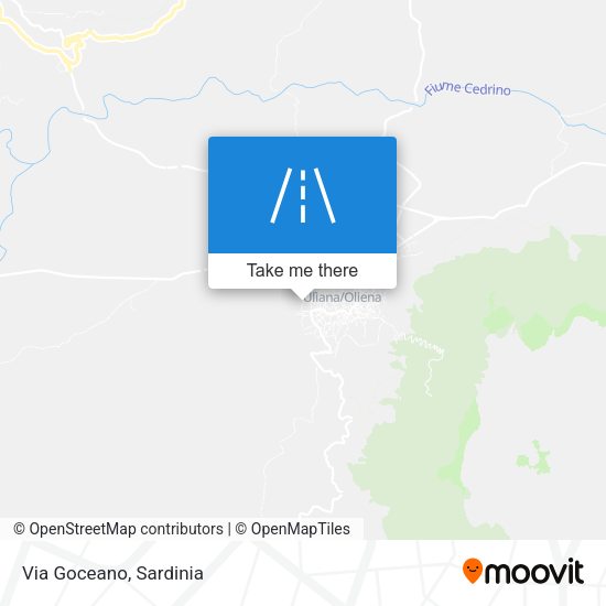 Via Goceano map