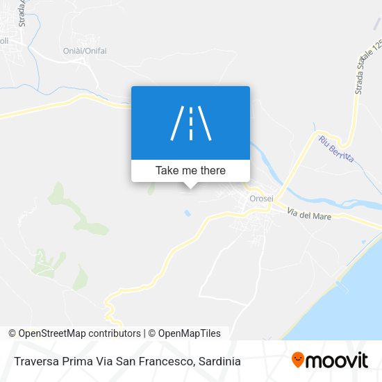 Traversa Prima Via San Francesco map