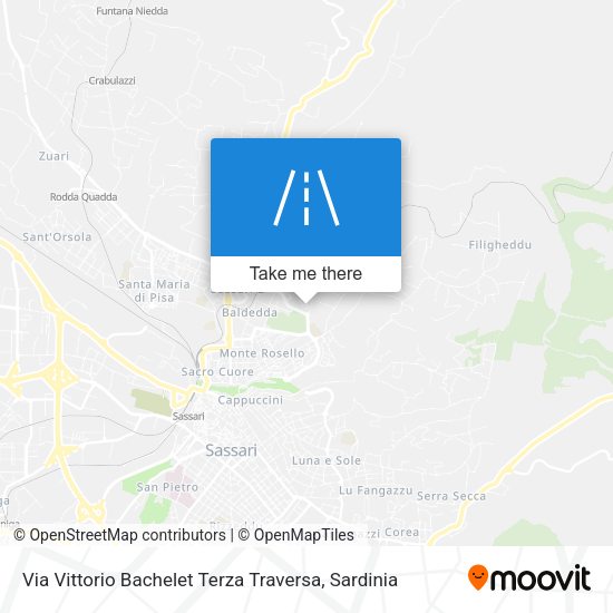 Via Vittorio Bachelet Terza Traversa map