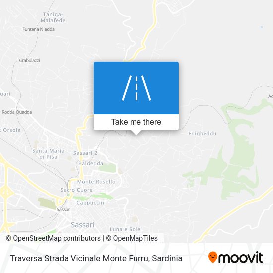 Traversa Strada Vicinale Monte Furru map