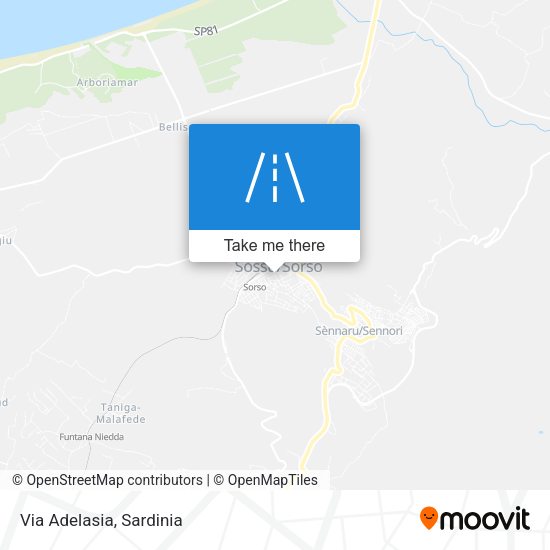 Via Adelasia map