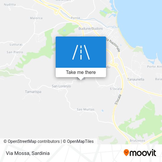 Via Mossa map