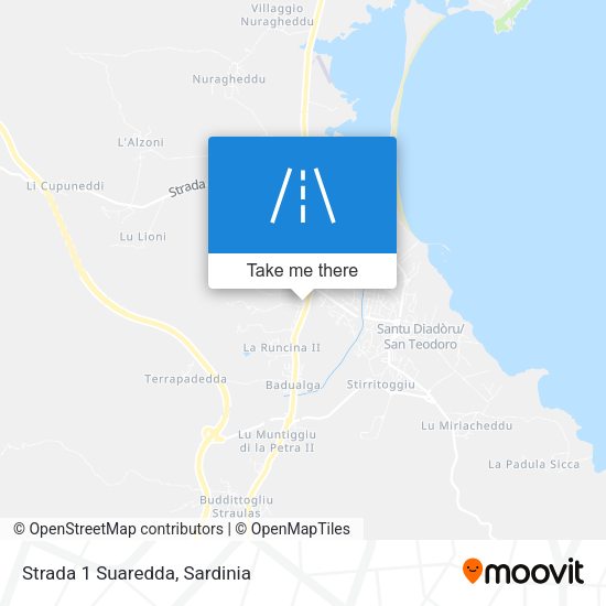 Strada 1 Suaredda map