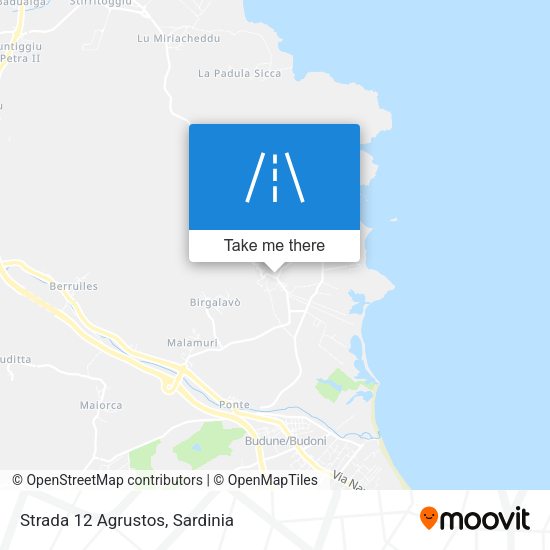 Strada 12 Agrustos map