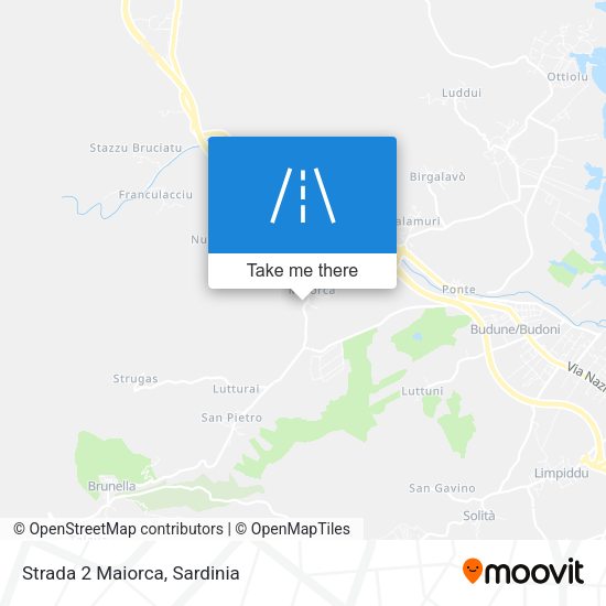 Strada 2 Maiorca map