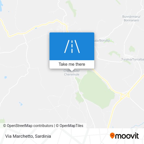 Via Marchetto map