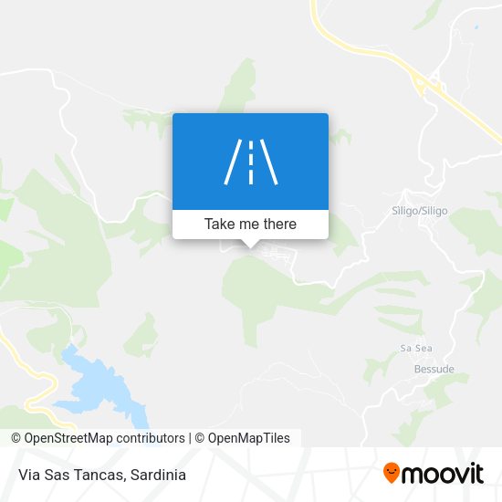 Via Sas Tancas map
