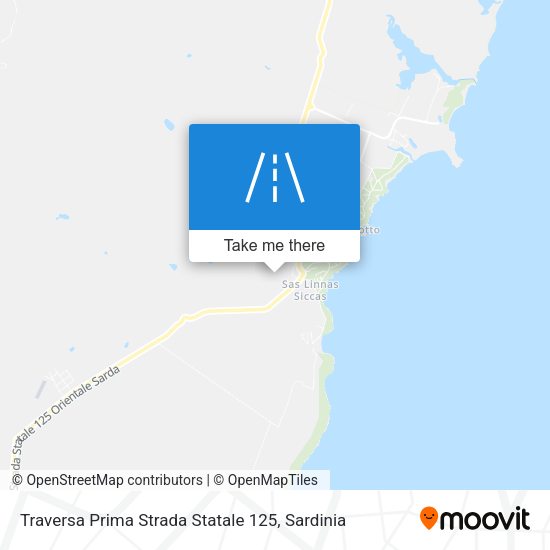 Traversa Prima Strada Statale 125 map