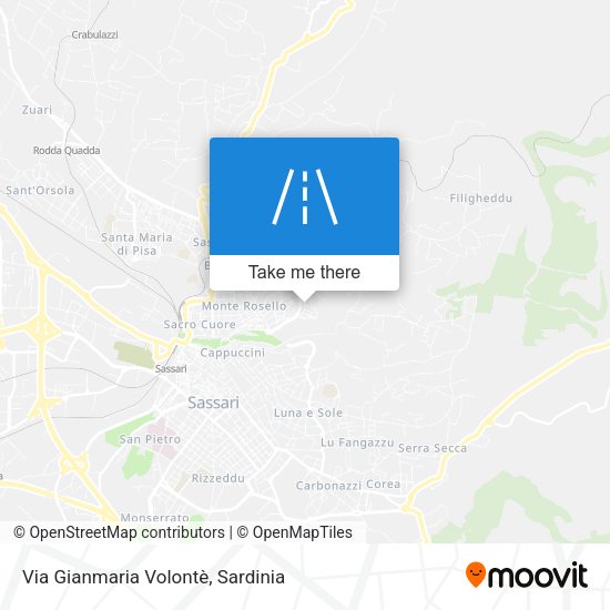 Via Gianmaria Volontè map