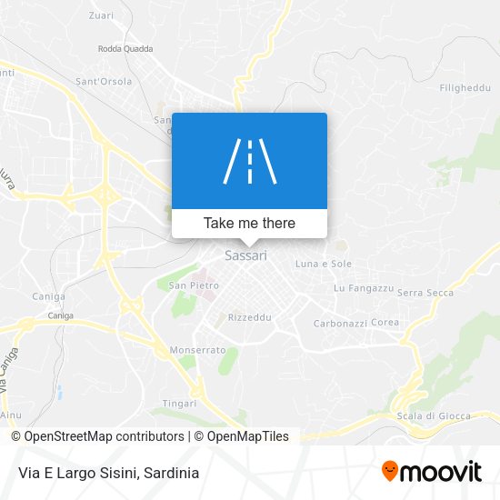 Via E Largo Sisini map