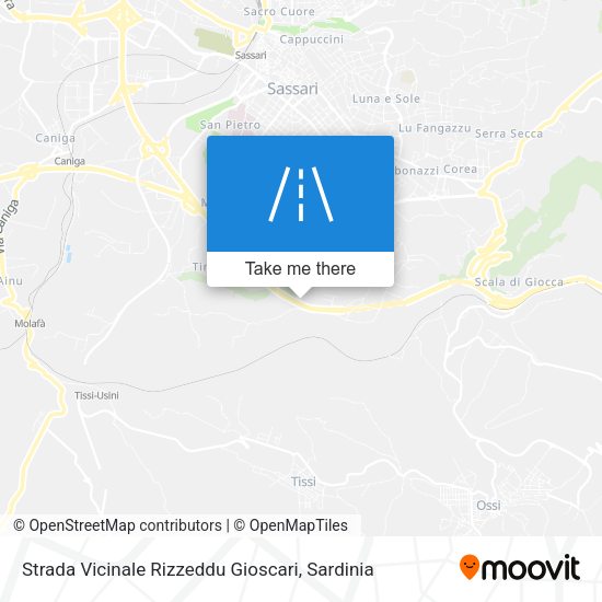 Strada Vicinale Rizzeddu Gioscari map