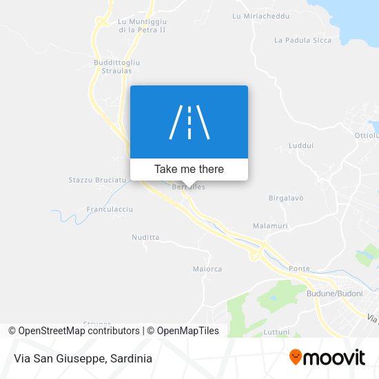 Via San Giuseppe map