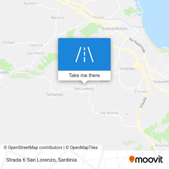 Strada 6 San Lorenzo map