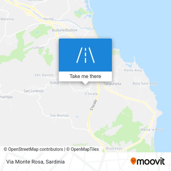 Via Monte Rosa map
