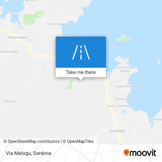 Via Melogu map