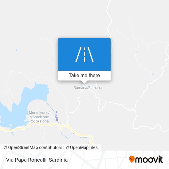 Via Papa Roncalli map