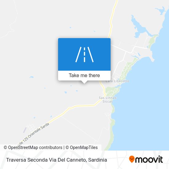 Traversa Seconda Via Del Canneto map