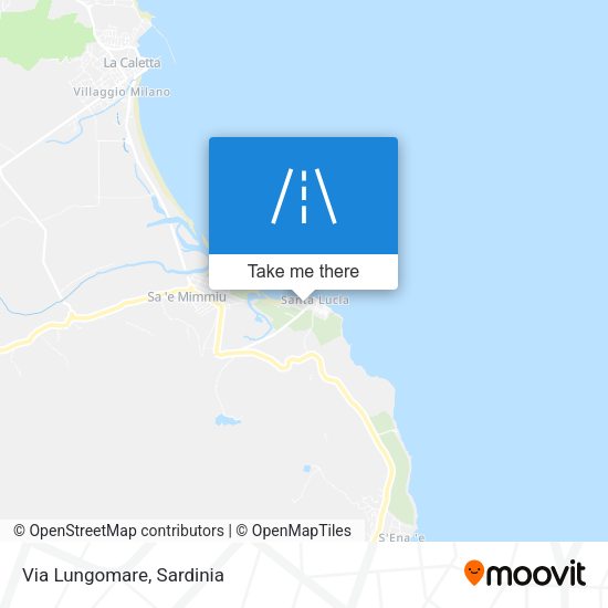 Via Lungomare map