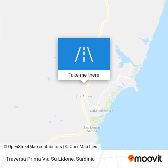 Traversa Prima Via Su Lidone map