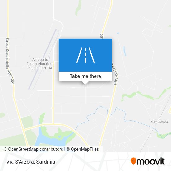 Via S'Arzola map