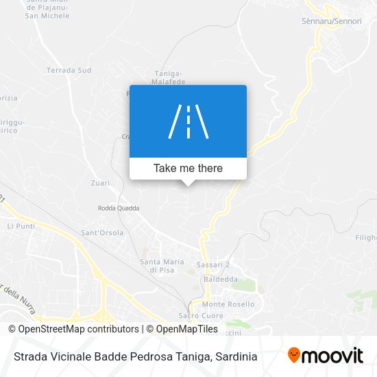 Strada Vicinale Badde Pedrosa Taniga map