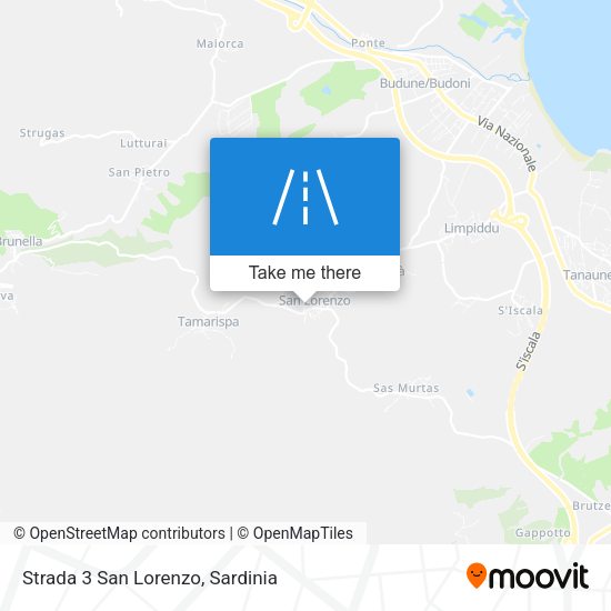 Strada 3 San Lorenzo map