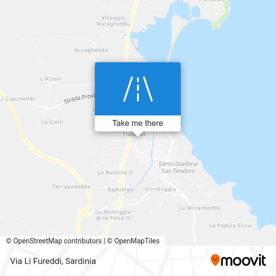 Via Li Fureddi map