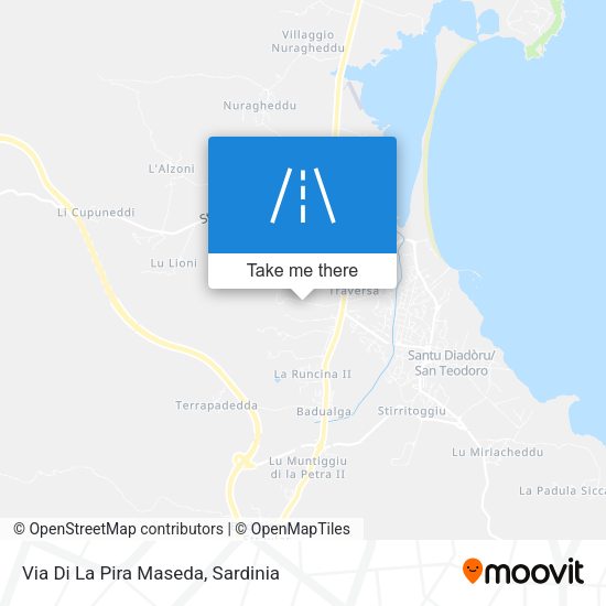 Via Di La Pira Maseda map