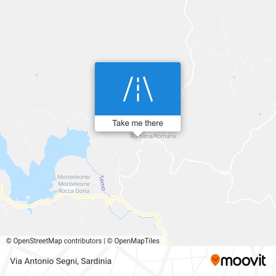 Via Antonio Segni map