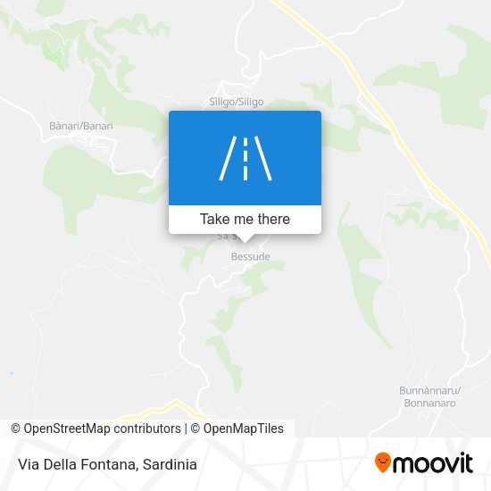 Via Della Fontana map