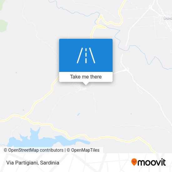 Via Partigiani map