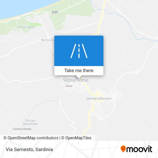 Via Sernesto map