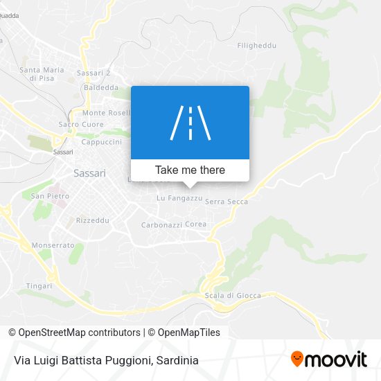 Via Luigi Battista Puggioni map