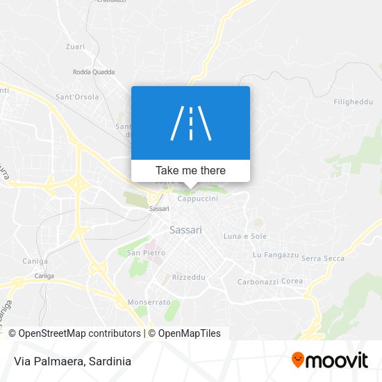 Via Palmaera map