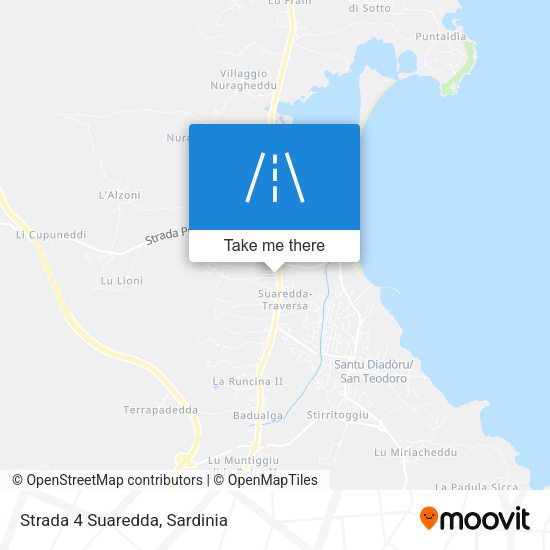 Strada 4 Suaredda map