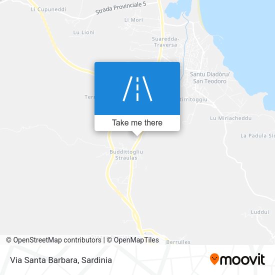 Via Santa Barbara map